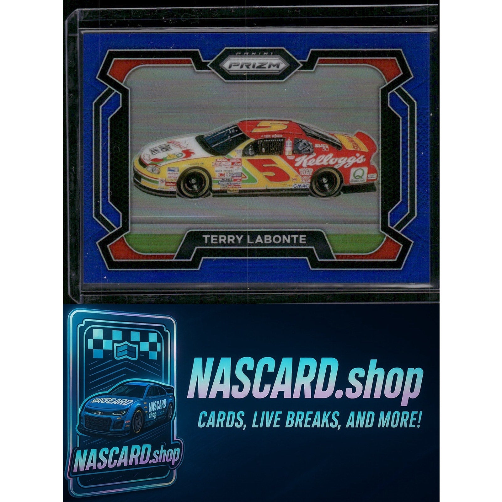 2024 Panini Prizm #26 Terry Labonte Blue #/199 - NASCARD.shop