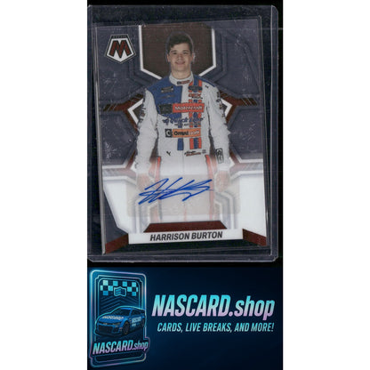 2023 Panini Chronicles #4 Harrison Burton Mosaic Autographs - Card Gorilla