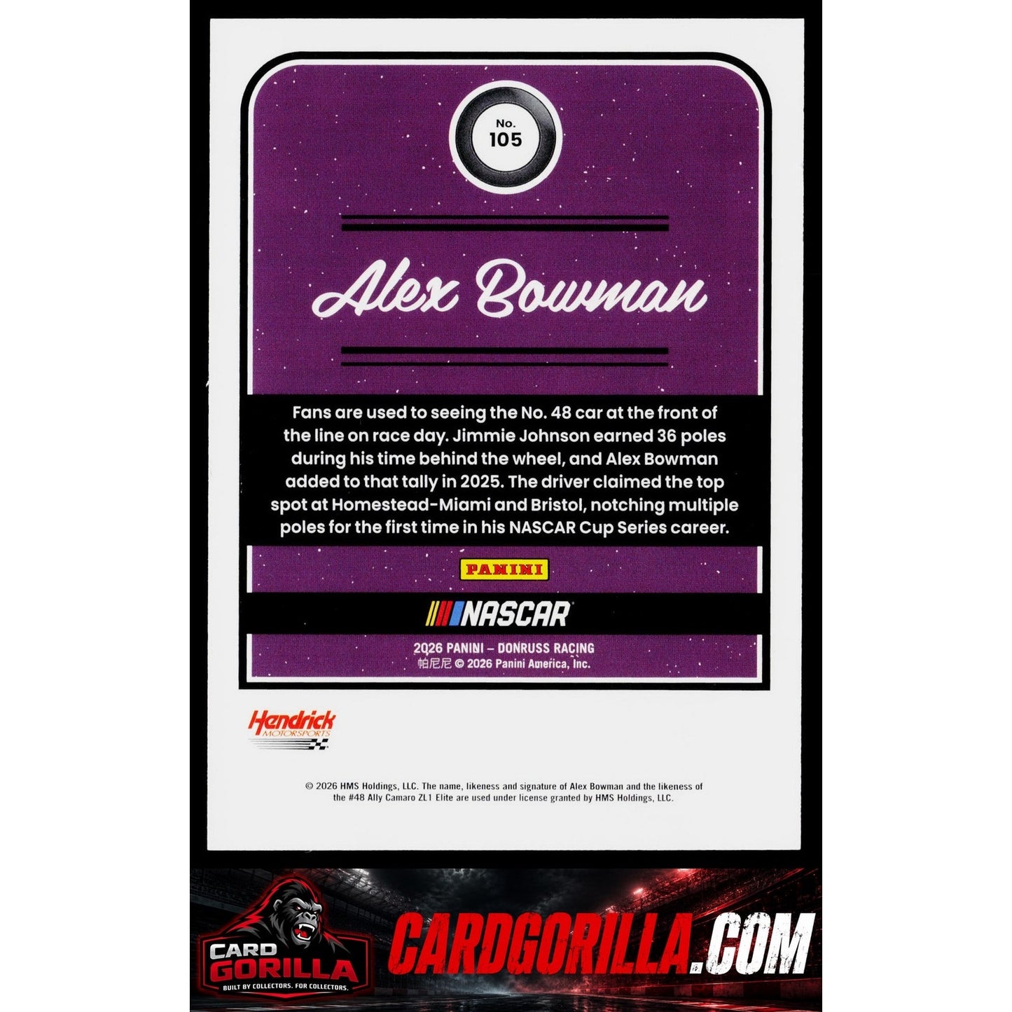 2026 Donruss #105 Alex Bowman Blue #/199