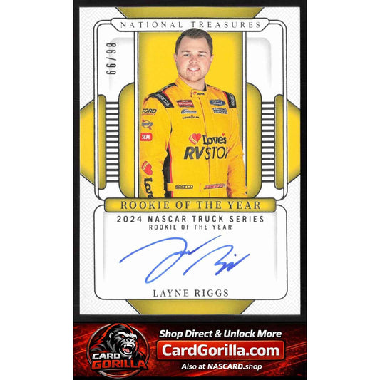 2025 National Treasures Layne Riggs Rookie Of The Year Auto #/99