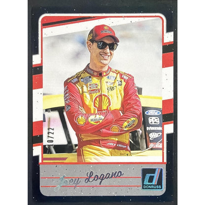 2026 Panini Donruss NASCAR Racing Joey Logano #131 Retro Numbers /22