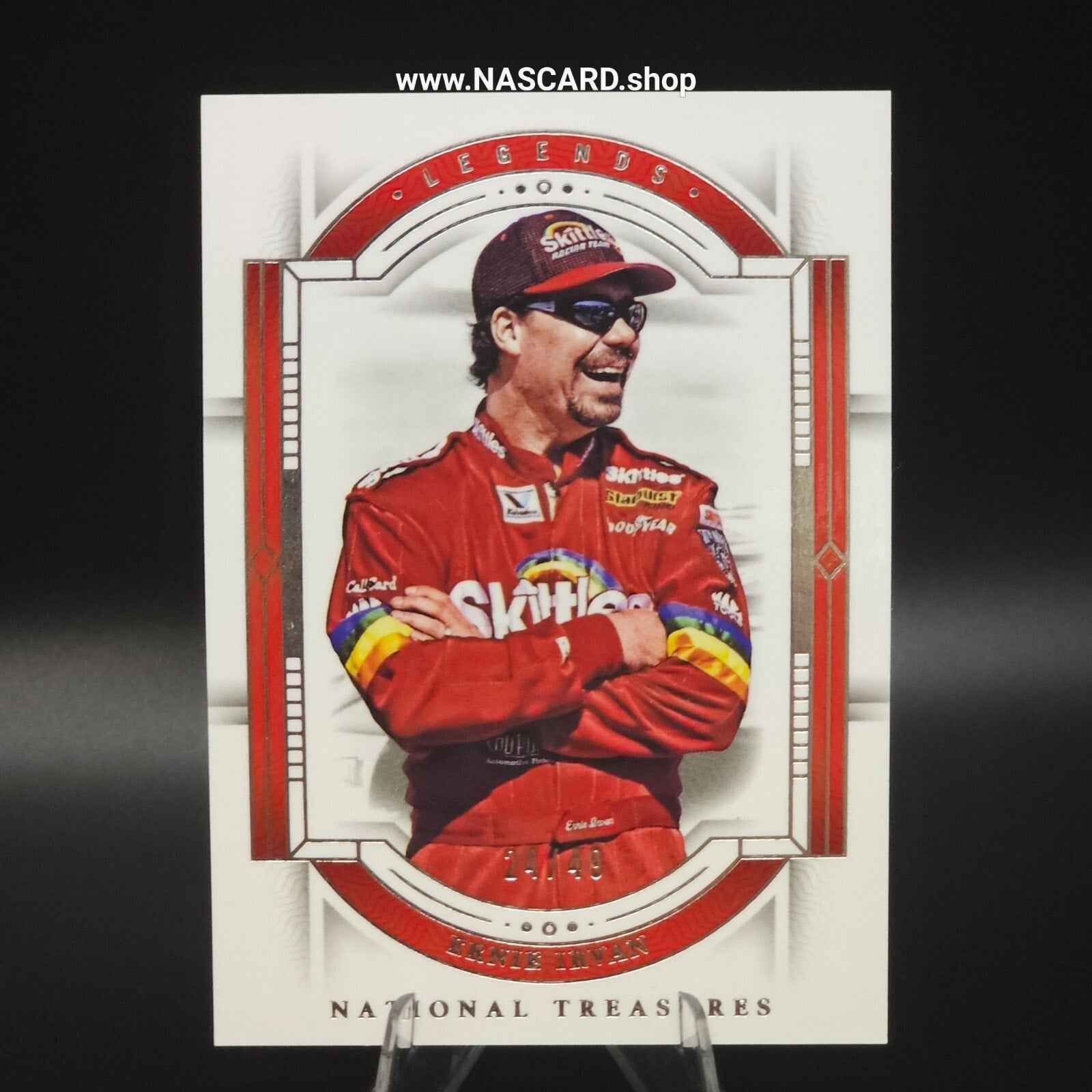 2024 Panini National Treasures Legends #99 Ernie Irvin 24/49 - NASCARD.shop