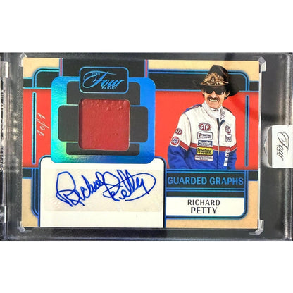 2025 Panini Turn Four #GG-RPY Richard Petty Guarded Graphs Platinum #1/1