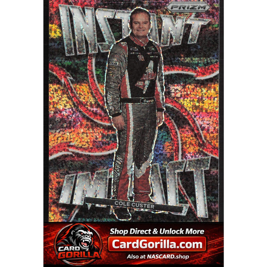 2022 Panini Prizm #II-6 Cole Custer Instant Impact White Sparkle Prizm