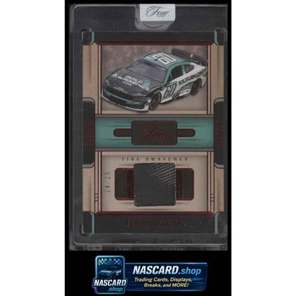 2025 Panini Turn Four #TS-DRG David Ragan Tire Swatches Red #/25