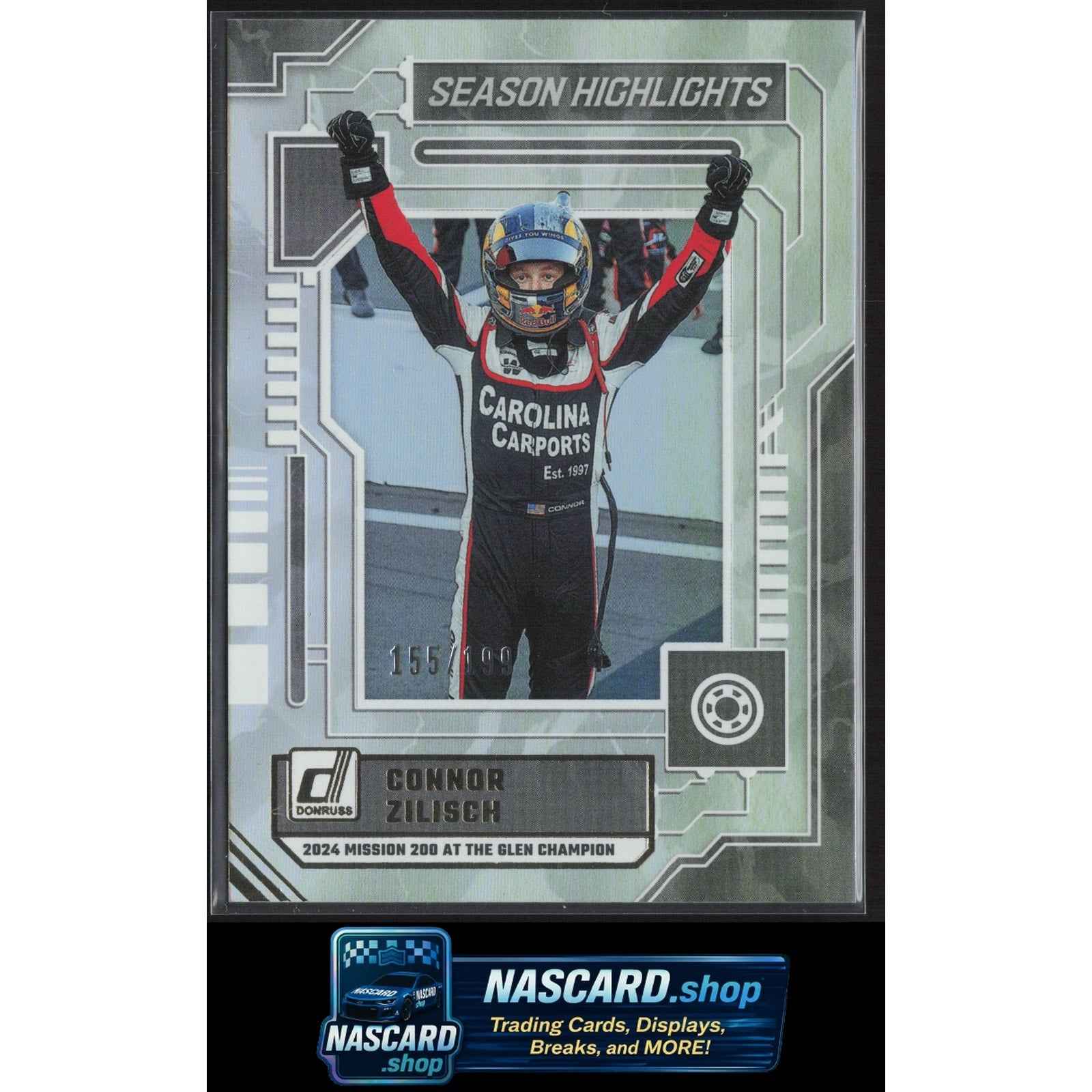 2025 Donruss #4 Connor Zilisch Season Highlights Holo #/199