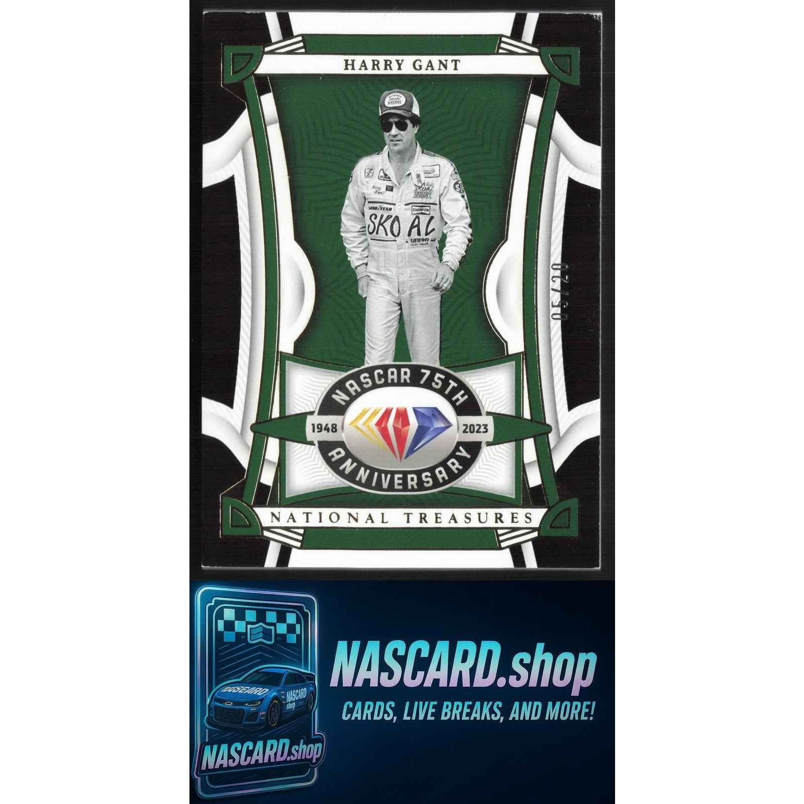 2023 Panini National Treasures #56 Harry Gant Midnight #/20