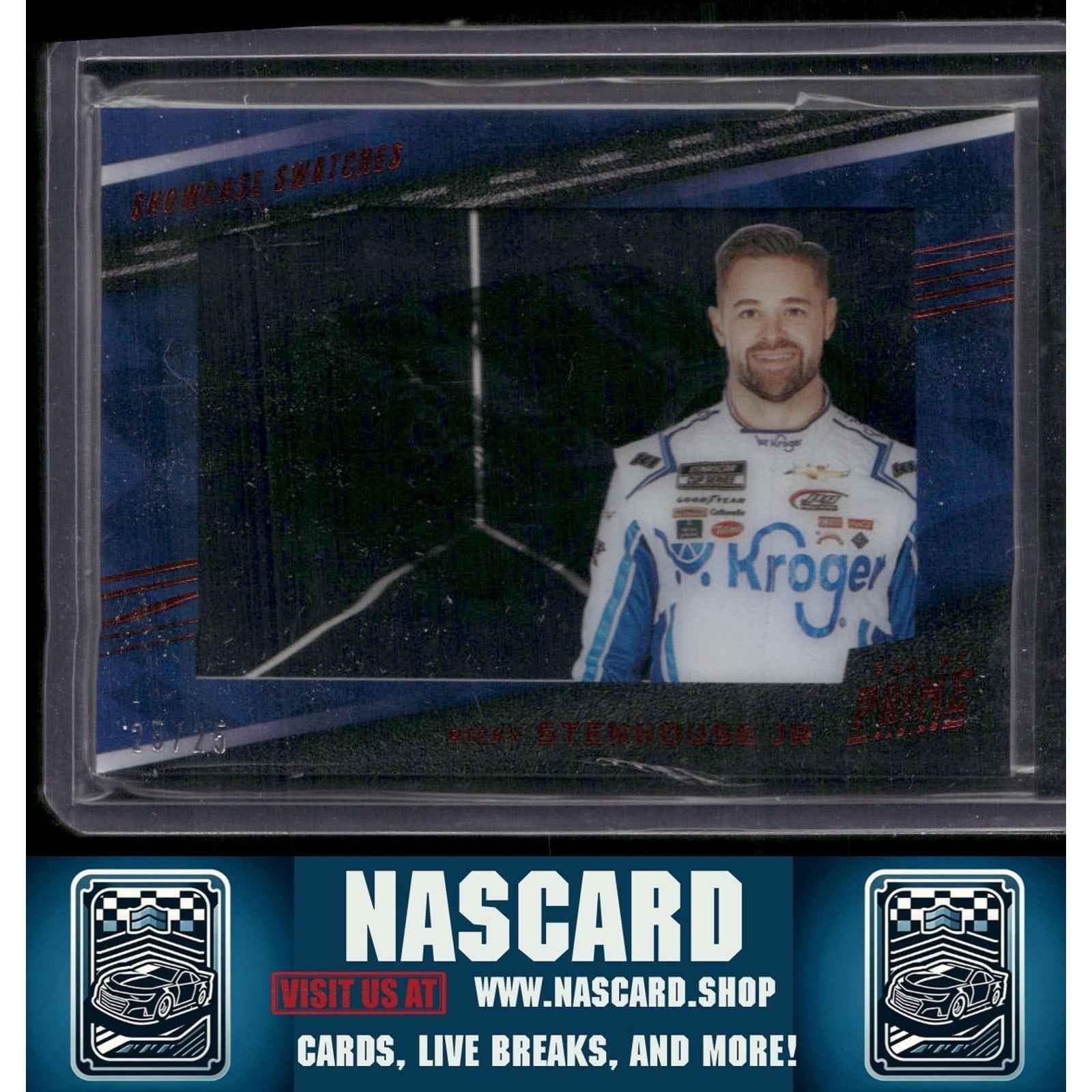 2023 Panini Prime #SHO-RSJ Ricky Stenhouse Jr. Showcase Swatches Red