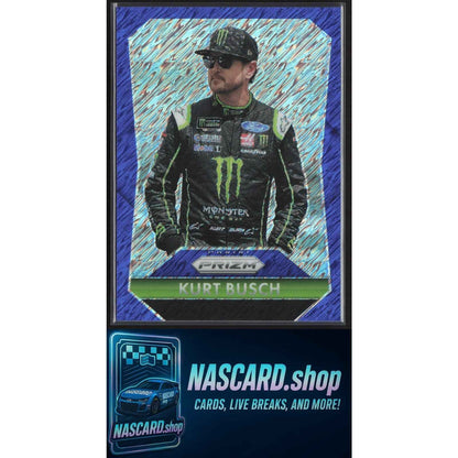 2025 Panini Prizm #166 Throwback Kurt Busch FOTL Blue Shimmer #/10
