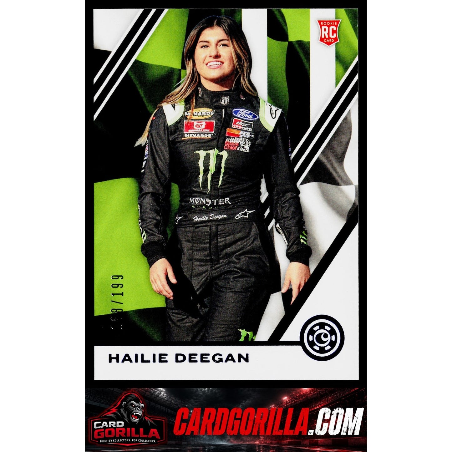 2020 Panini Chronicles #35 Hailie Deegan Blue #/199 RC