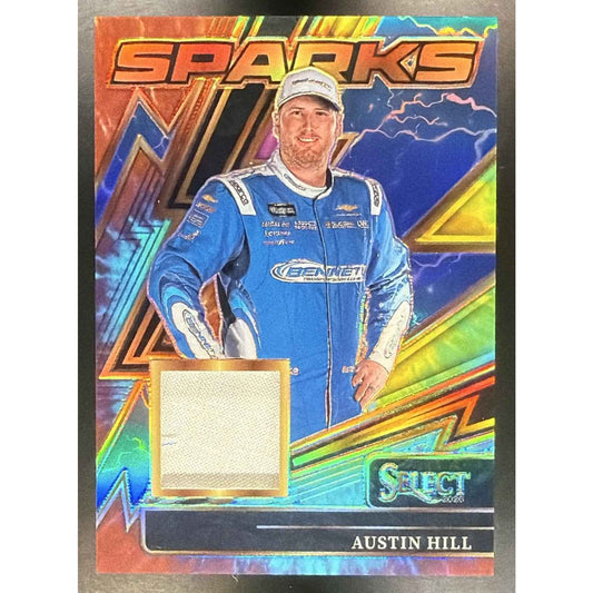 2026 Panini Select NASCAR Austin Hill #3 Sparks Tie-Dye Prizms 22/25