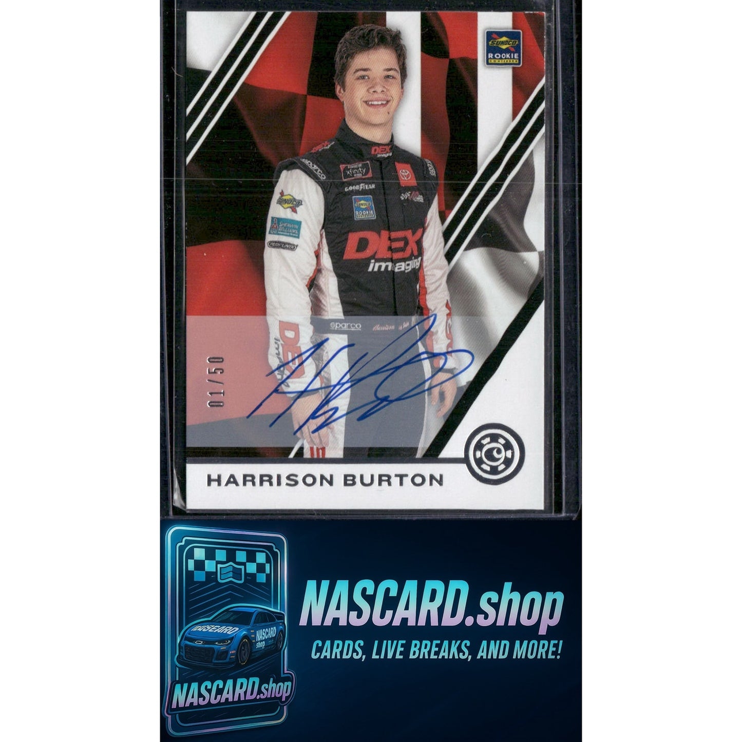 2020 Panini Chronicles #33 Harrison Burton Chronicles Autographs #/50 (RC) - NASCARD.shop