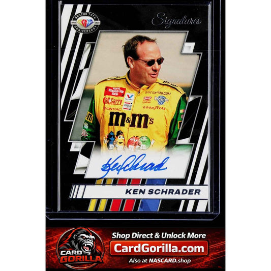 2026 Donruss #75-KS Ken Schrader NASCAR 75th Anniversary Signatures