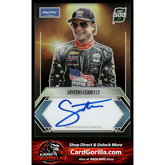 2025 Parkside Indy 500 Pacific #PP-SF Santino Ferrucci Signature Series