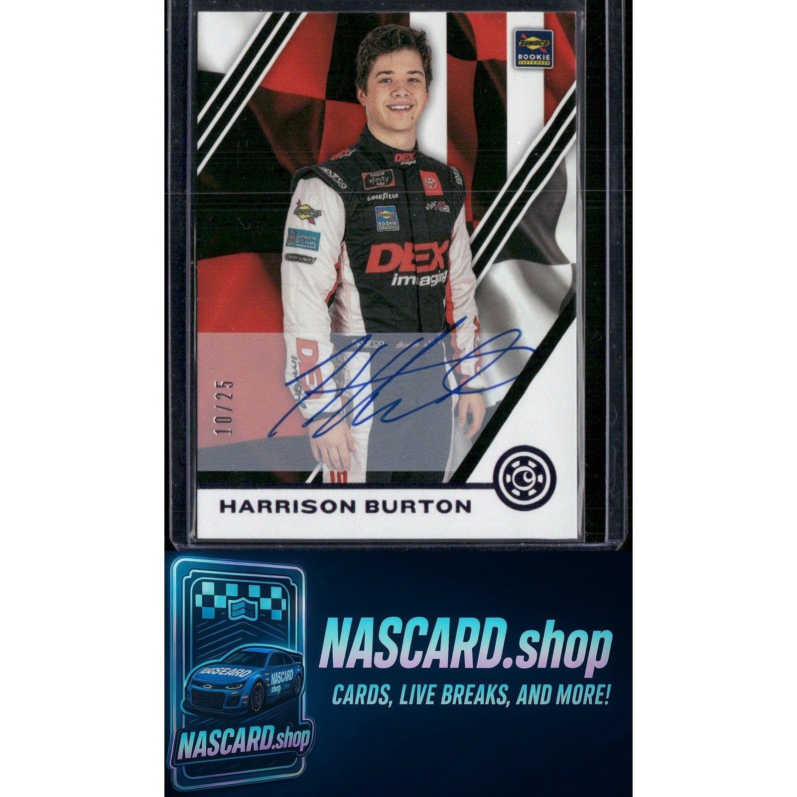 2020 Chronicles Harrison Burton Chronicles Autographs Purple #/25 (RC) - NASCARD.shop