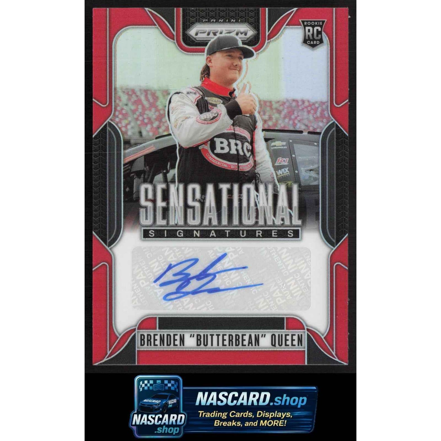 2025 Panini Prizm Brenden Butterbean Queen Sensational Signatures Red #/99