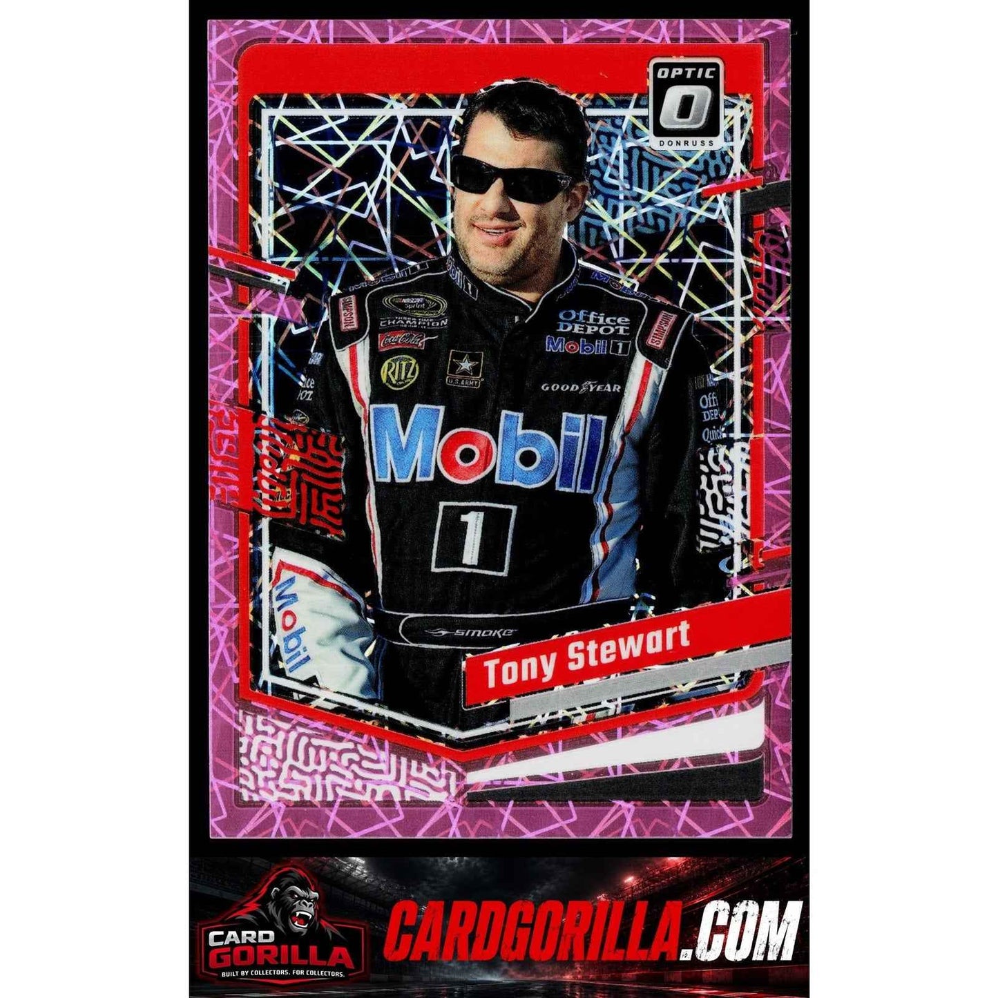 2024 Donruss #14 Tony Stewart Optic Pink Velocity #/79