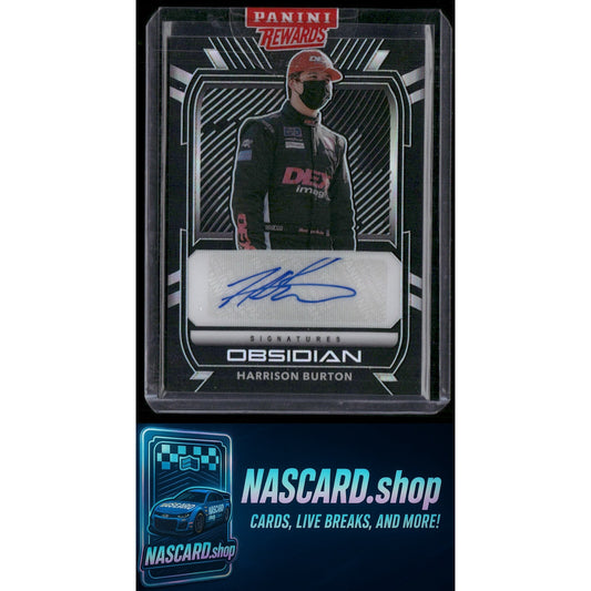 2021 Panini Chronicles #OS-HB Harrison Burton Obsidian Signatures - NASCARD.shop
