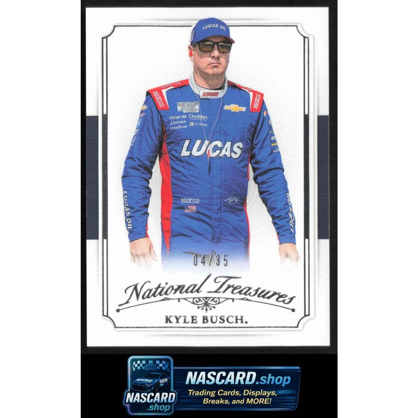 2025 Panini National Treasures #4 Kyle Busch 2016 Throwback #/35
