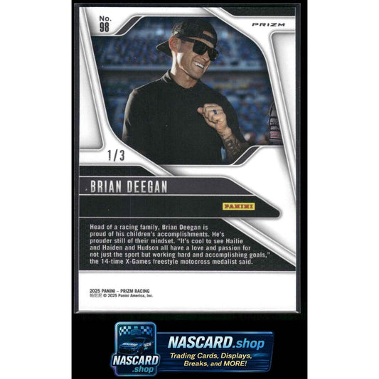 2025 Panini Prizm #98 Brian Deegan FOTL Gold Shimmer #1/3