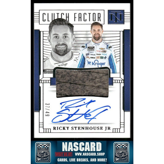 2024 National Treasures Clutch Factor Signatures Ricky Stenhouse Jr. /49 - NASCARD.shop