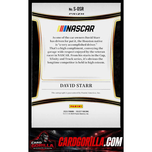 2024 Panini Select #S-DSR David Starr Signatures