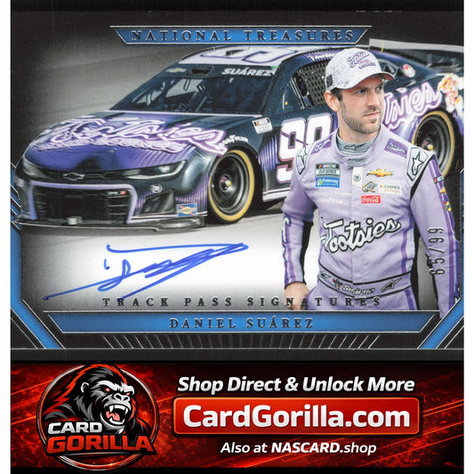 2024 Panini National Treasures #TPS-DSZ Daniel Suarez Track Pass Signatures #/99