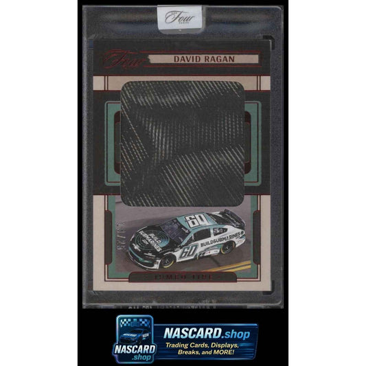 2025 Panini Turn Four #JTS-DRG David Ragan Jumbo Tire Swatches Gold #/10