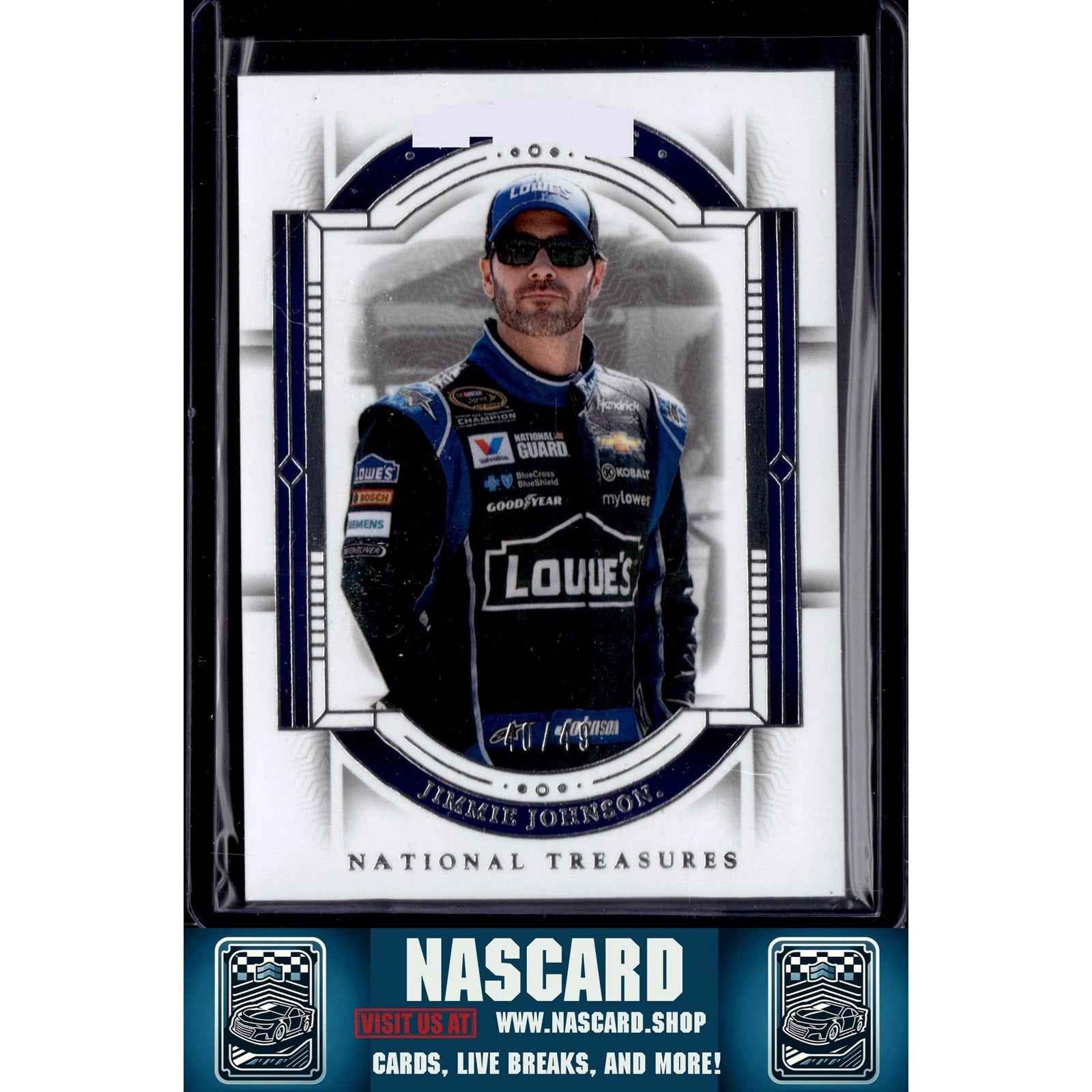 2024 Panini National Treasures #41 Jimmie Johnson #/49 - Card Gorilla