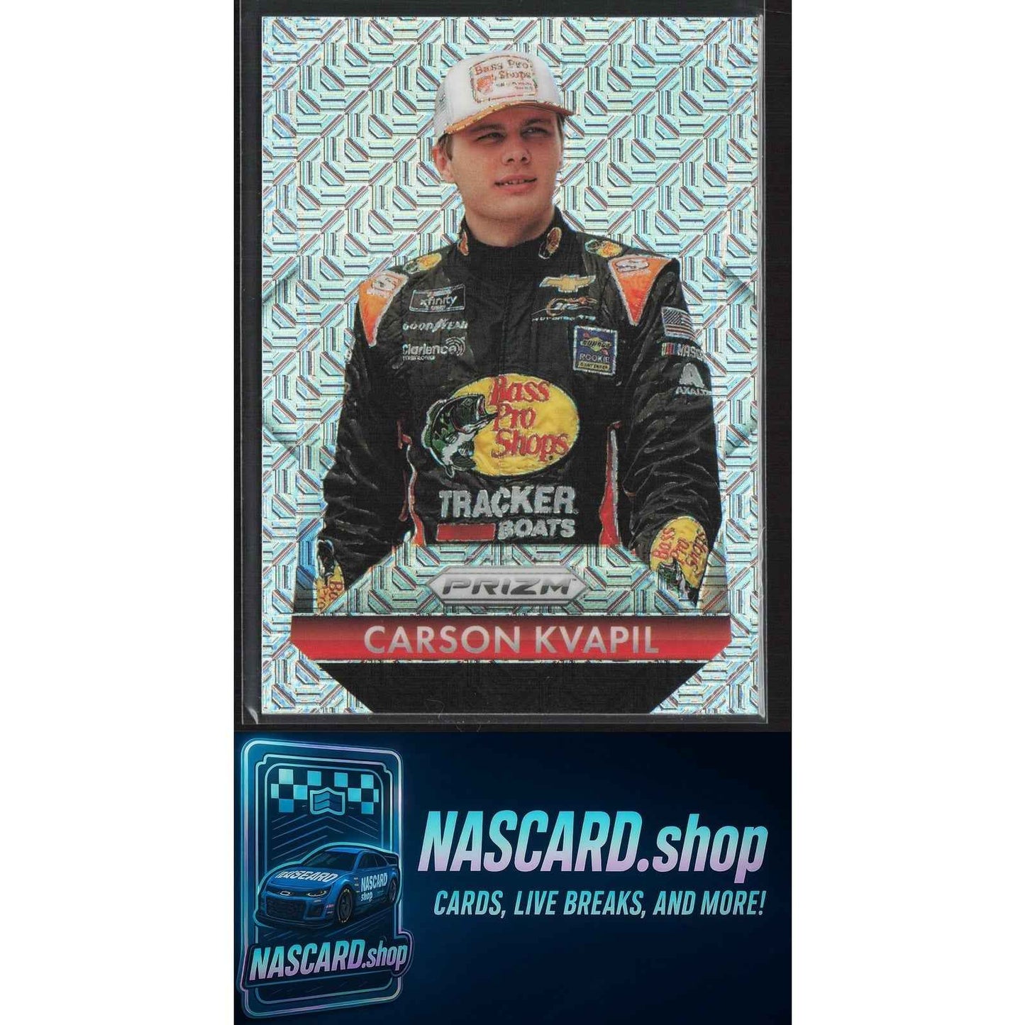 2025 Panini Prizm #197 Carson Kvapil Throwback Mojo Prizm #/25