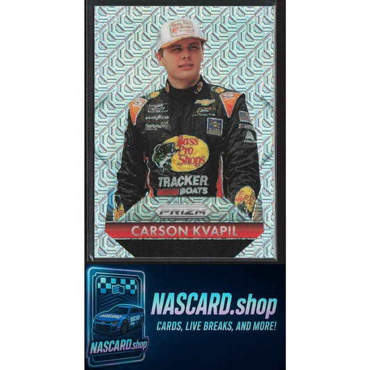 2025 Panini Prizm #197 Carson Kvapil Throwback Mojo Prizm #/25