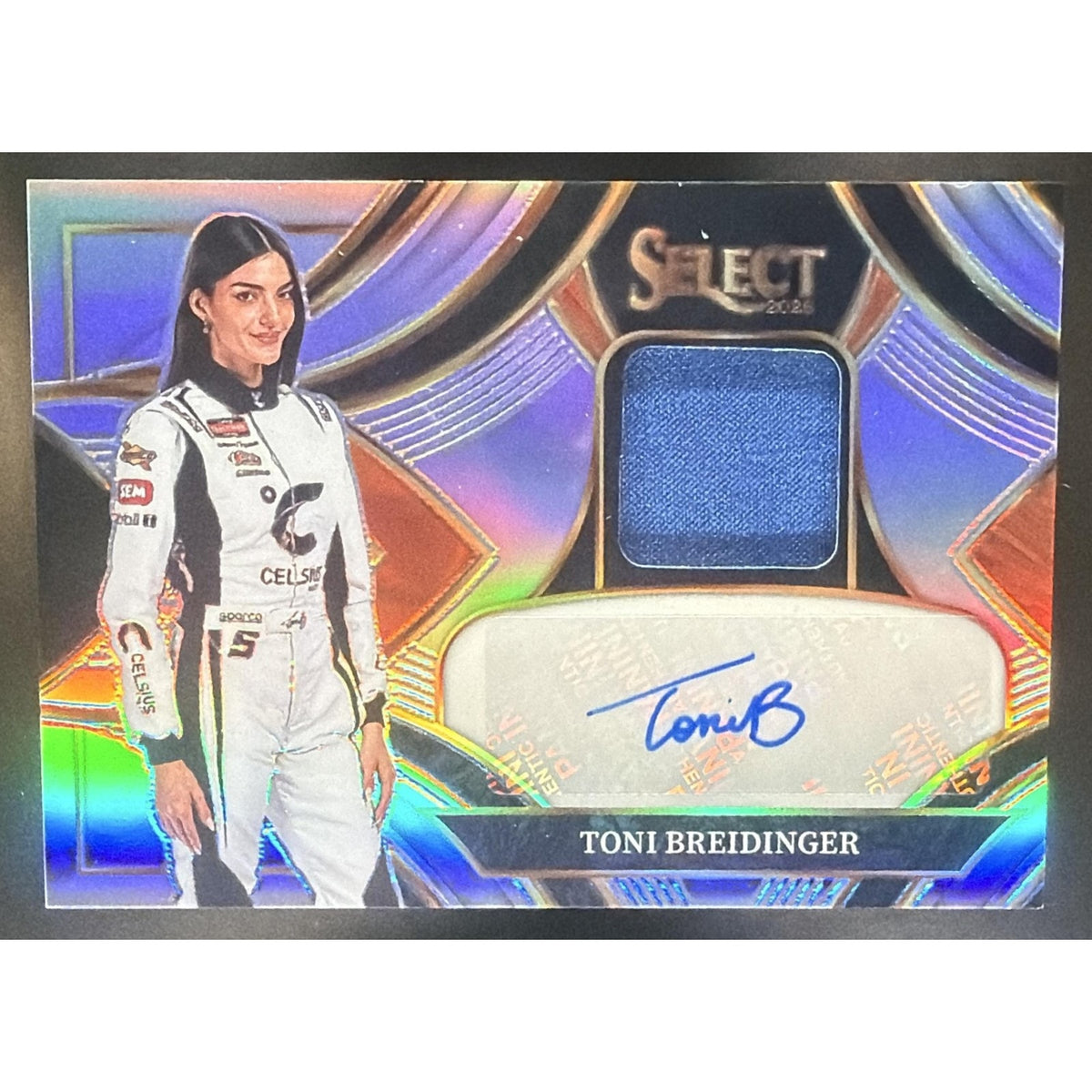 2026 Panini Select NASCAR Toni Breidinger #AM-TBR Auto Memorabilia 37/99 MEM