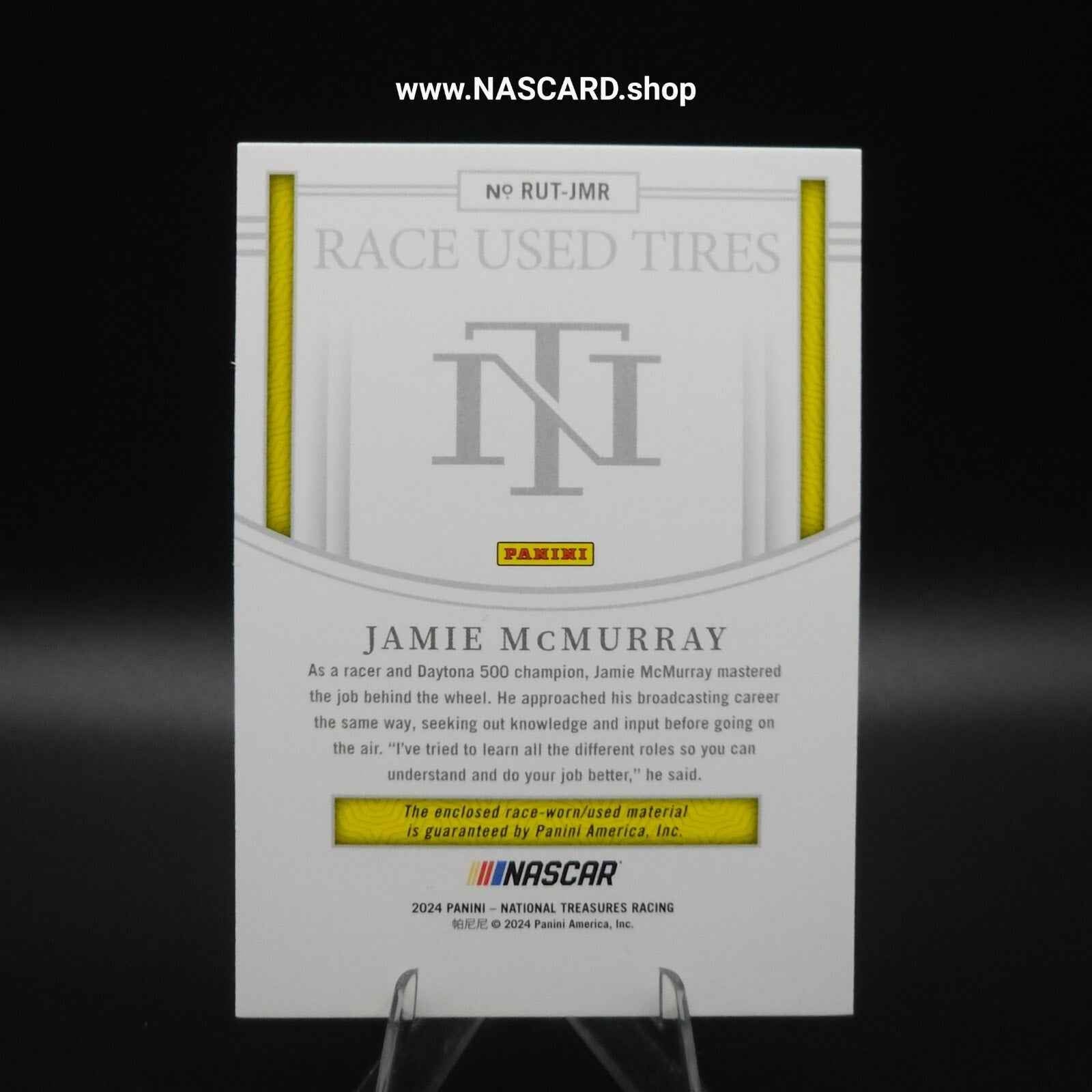 2024 National Treasures Race Used Tires Holo Silver Jamie McMurray /25 - Card Gorilla