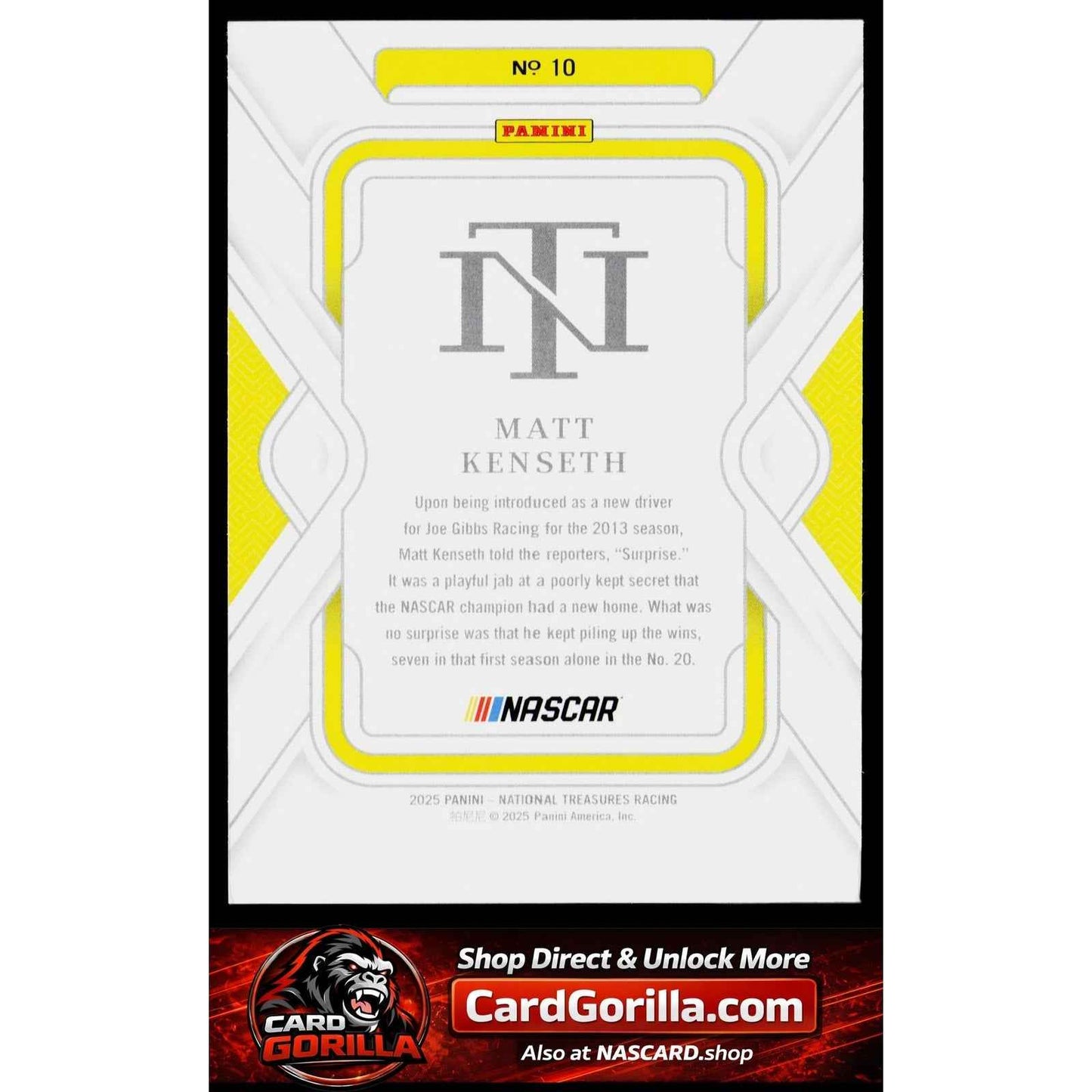 2025 Panini National Treasures #10 Matt Kenseth #/35