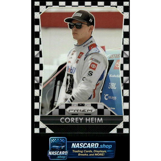 2025 Panini Prizm #199 Corey Heim Checkered Flag #/75