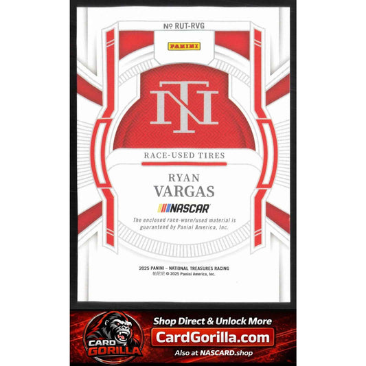 2025 National Treasures Ryan Vargas Race Used Tires Holo Gold #/10