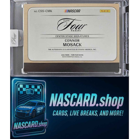 2025 Panini Turn Four #CSS-CMK Connor Mosack Center Stage Signatures Gold #/10