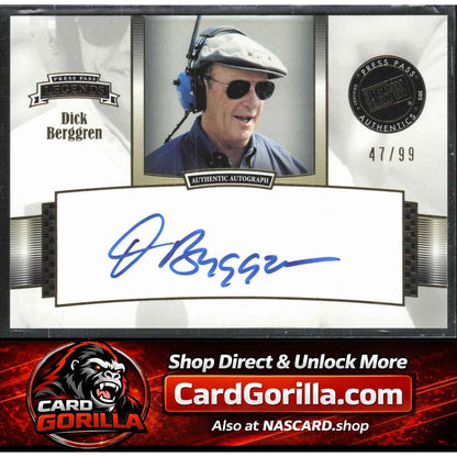 2012 Press Pass Legends #LG-DB Dick Berggren Autographs Gold #/99