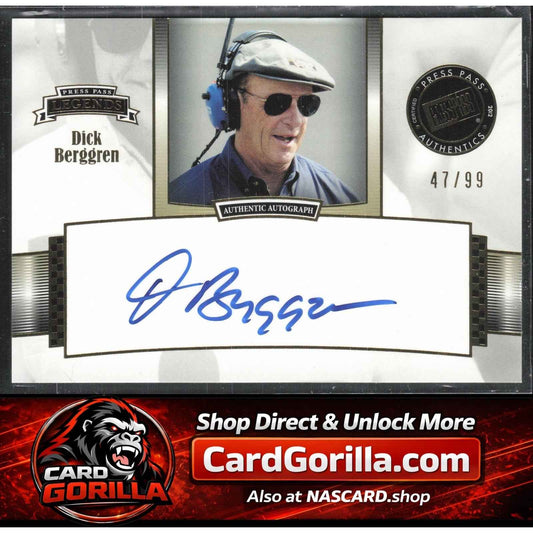 2012 Press Pass Legends #LG-DB Dick Berggren Autographs Gold #/99
