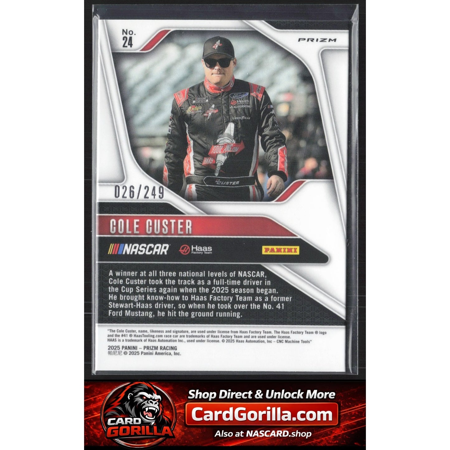 2025 Panini Prizm #24 Cole Custer Red #/249