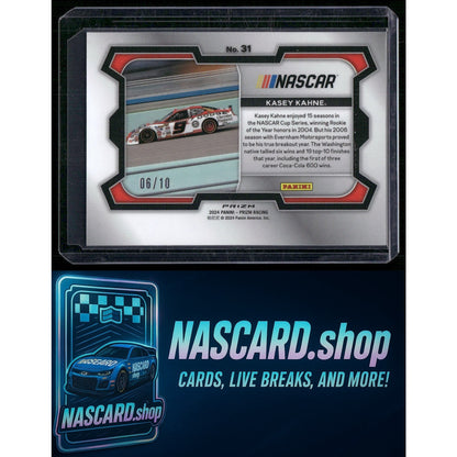 2024 Panini Prizm #31 Kasey Kahne Blue Shimmer #/10