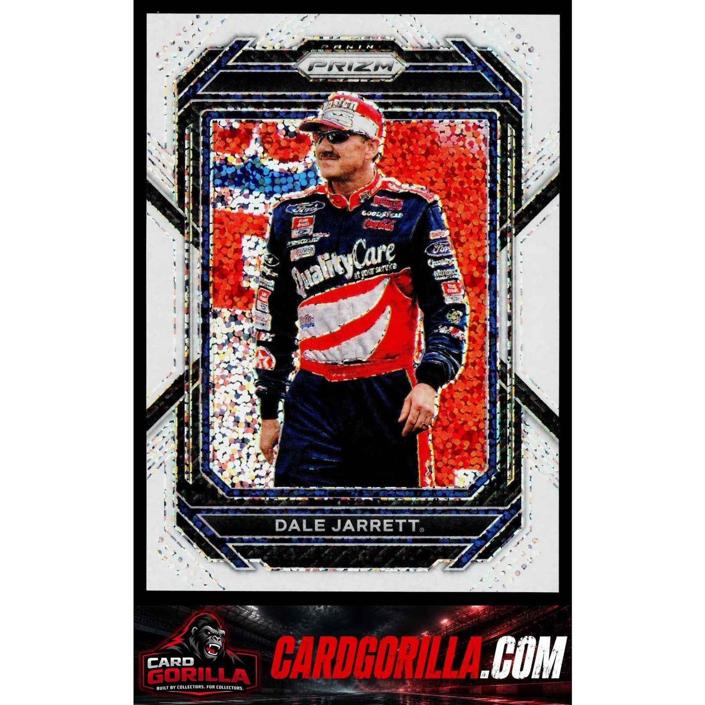 2023 Panini Prizm #14 Dale Jarrett White Sparkle Prizm
