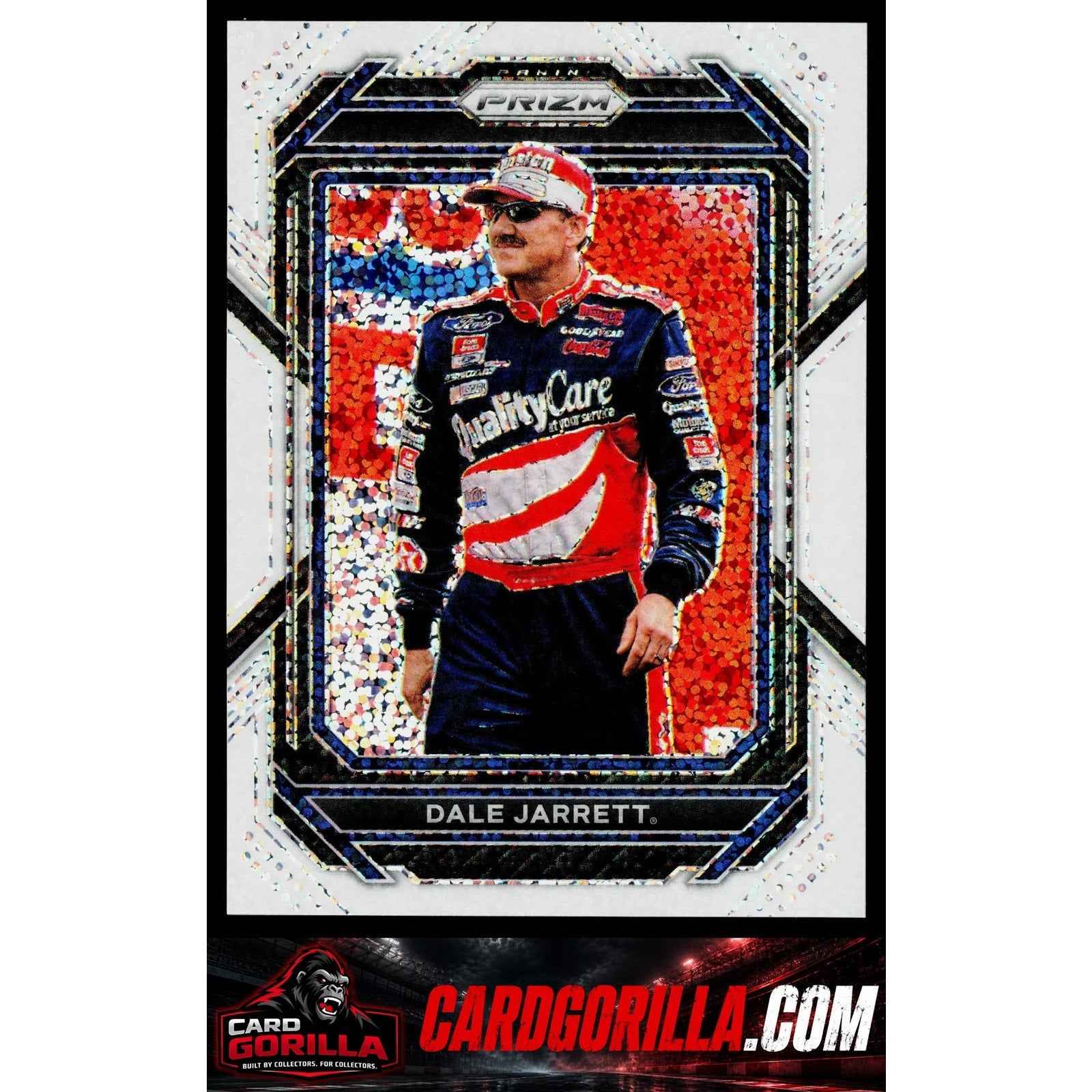 2023 Panini Prizm #14 Dale Jarrett White Sparkle Prizm