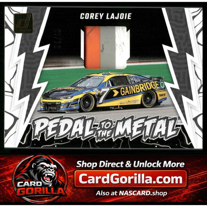2024 Donruss #PMM-CL Corey LaJoie Pedal to the Metal Materials Gold #/10