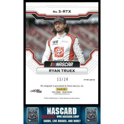 2023 Panini Prizm #S-RTX Ryan Truex Scripts Rainbow Prizm #/24 - NASCARD.shop