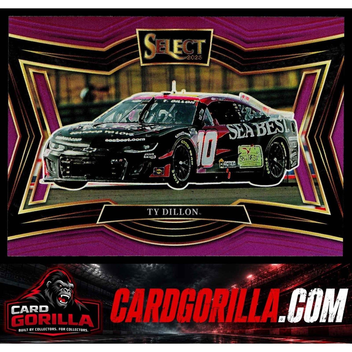 2025 Panini Select #170 Ty Dillon Purple Prizms #/85