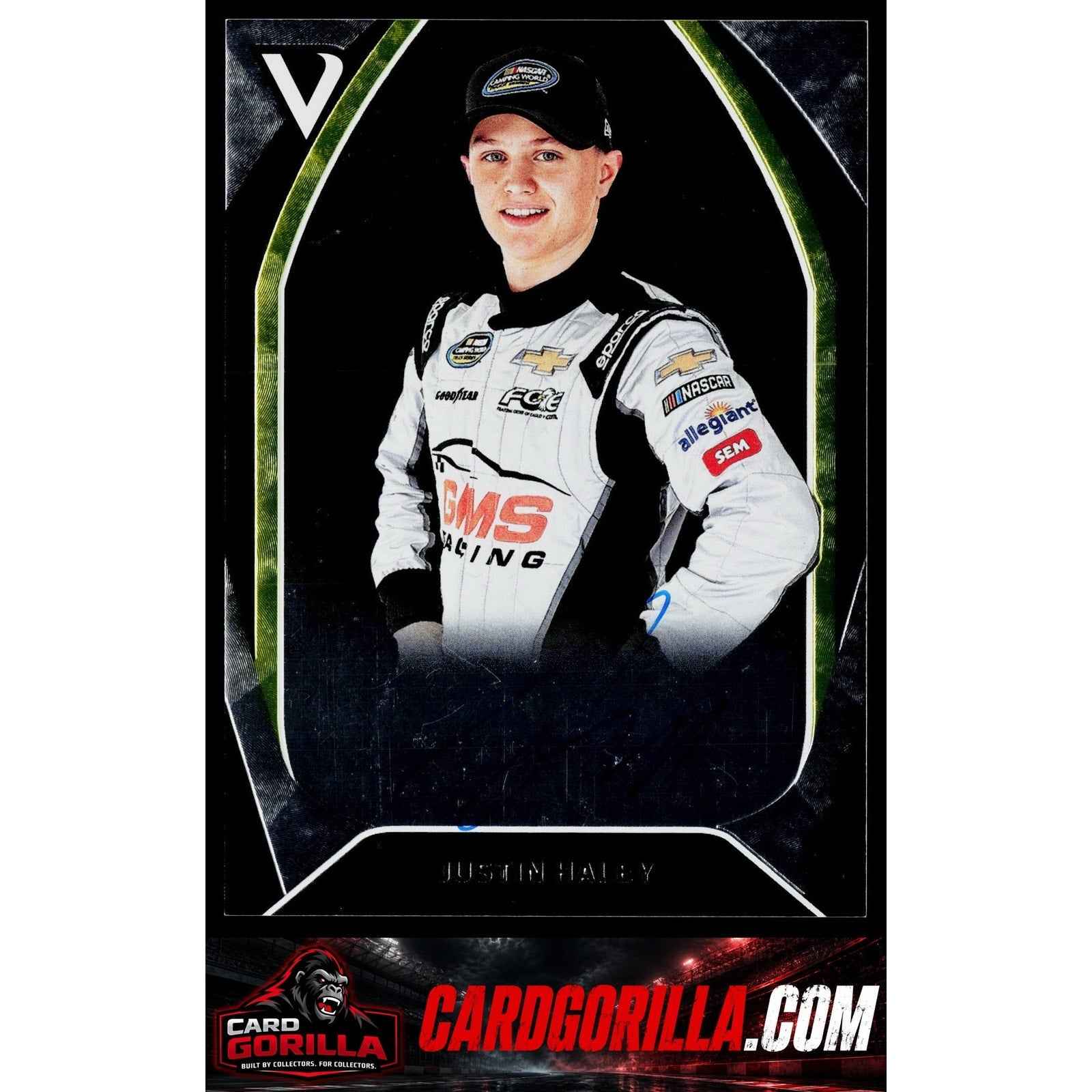 2018 Panini Victory Lane #S-JH Justin Haley Signatures #/100