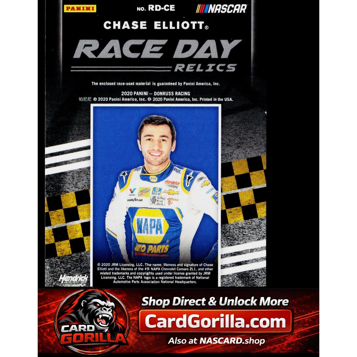 2020 Donruss #RD-CE Chase Elliott Race Day Relics