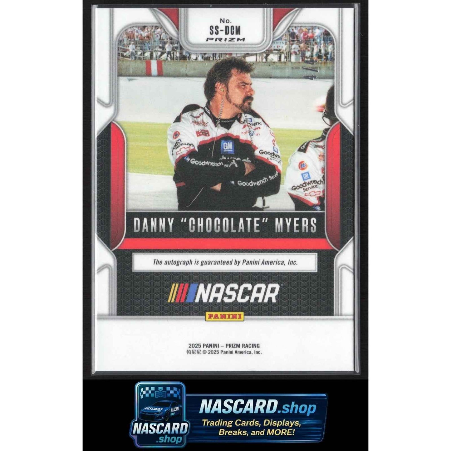 2025 Prizm Danny "Chocolate" Myers Sensational Signatures FOTL Blue Shimmer #4/4