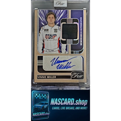 2025 Panini Turn Four Vinnie Miller Memorabilia Autographs Holo Silver #/75